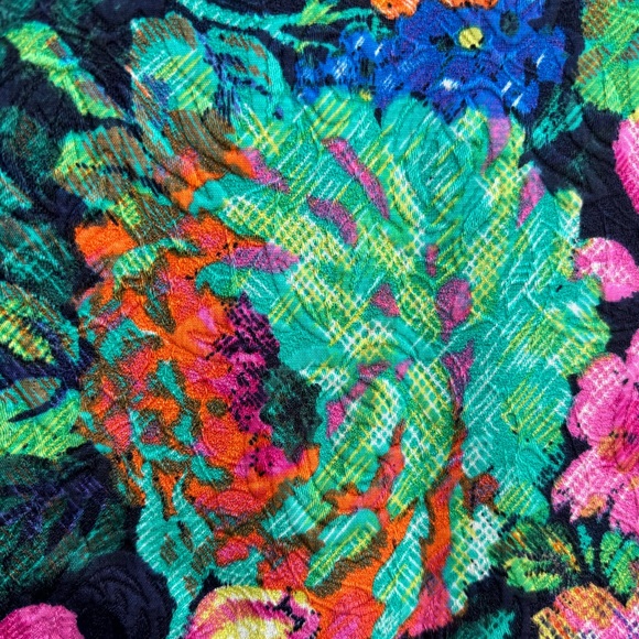 Vivid Floral Shirt Dress - Picture 4 of 5